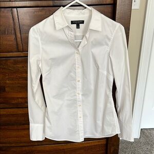 Banana Republic White Button Down Shirt